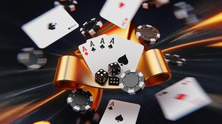 Live Casino Hold'em dealer at id togel table